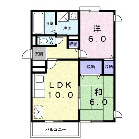 古市駅 徒歩13分 3階の物件間取画像